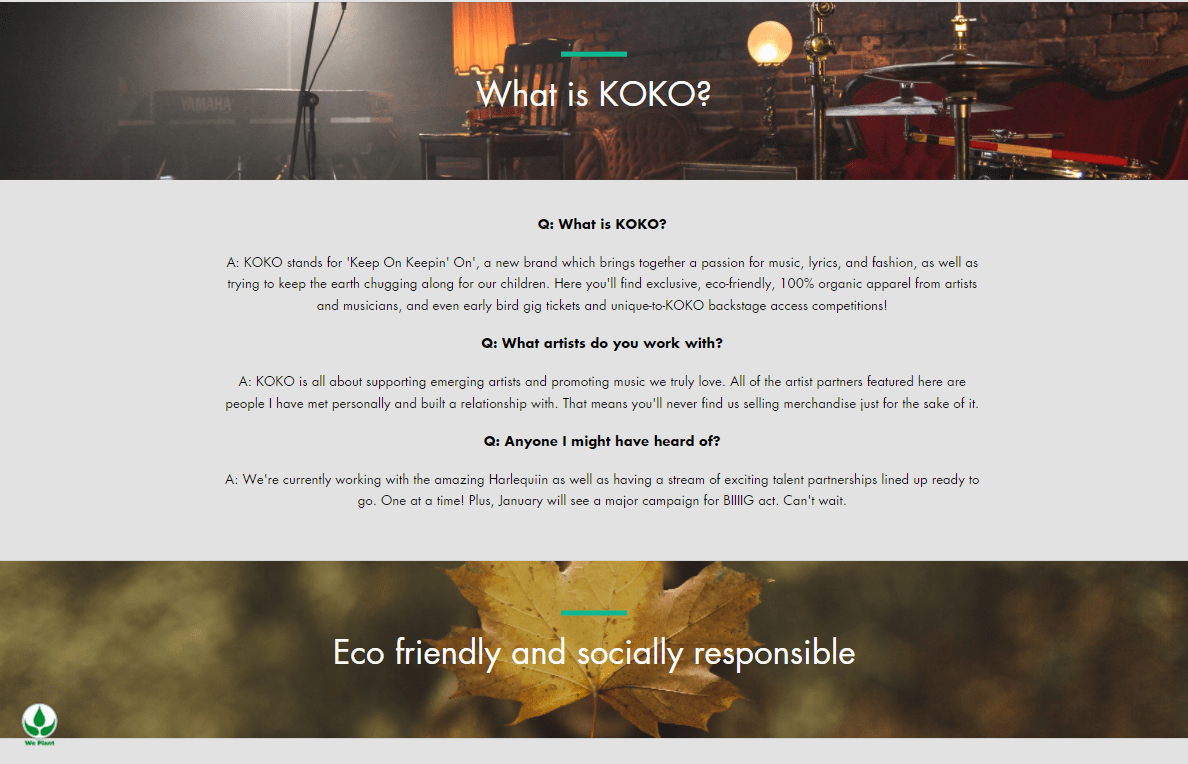 KOKO FAQ page
