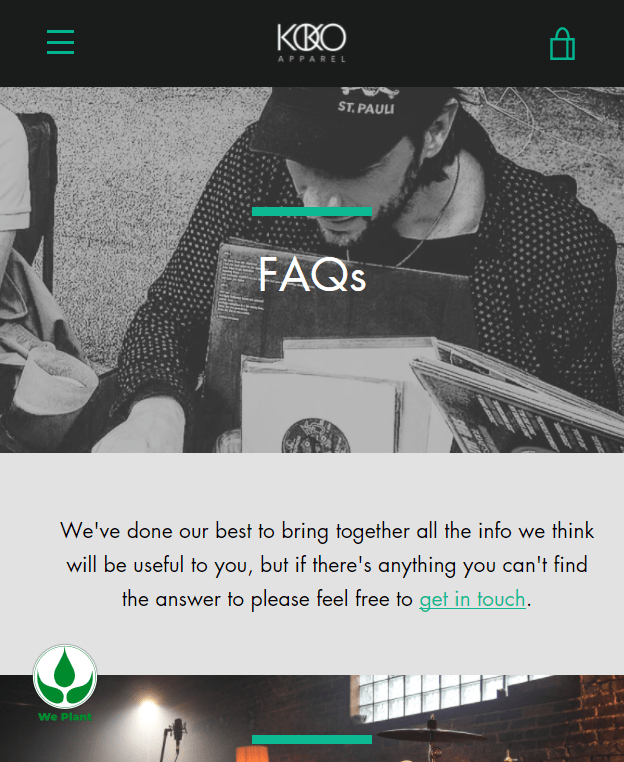 KOKO FAQ page
